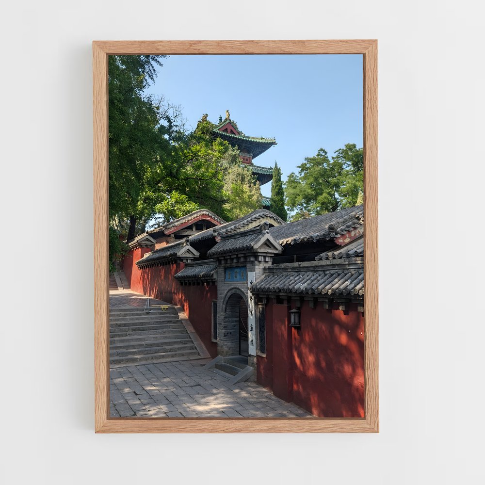 Poster Chemin du Temple Shaolin – affiche Kung Fu (vue 4)
